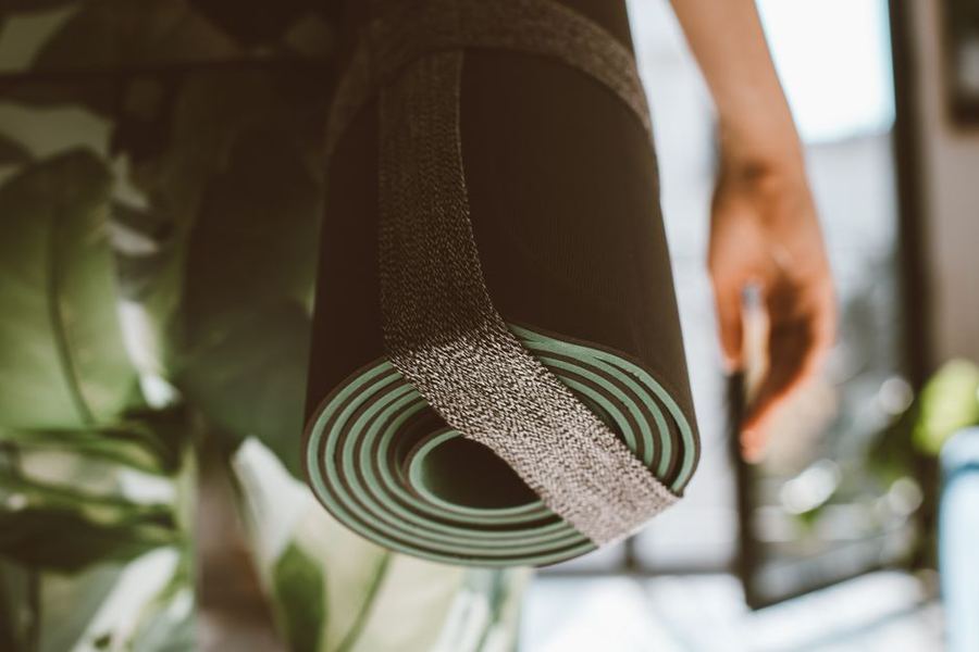 Tapis de yoga de voyage pliable, antidérapant Avoalre